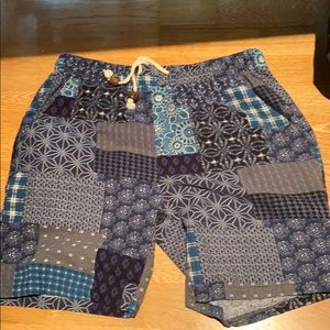Japanese patch style shorts